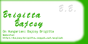 brigitta bajcsy business card